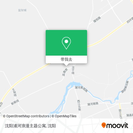 沈阳浦河浪漫主题公寓地图