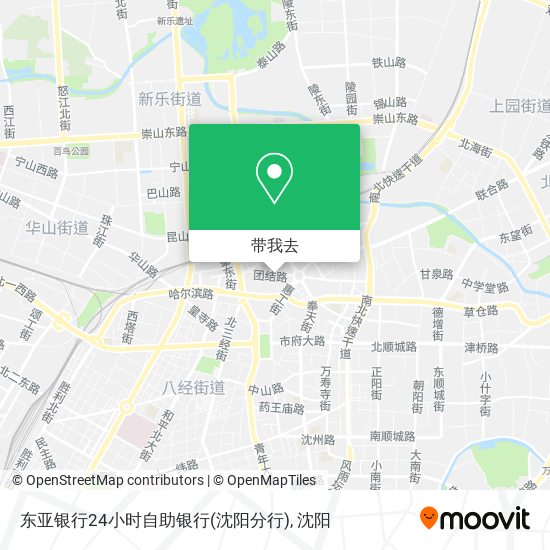 东亚银行24小时自助银行(沈阳分行)地图