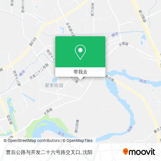 曹后公路与开发二十六号路交叉口地图