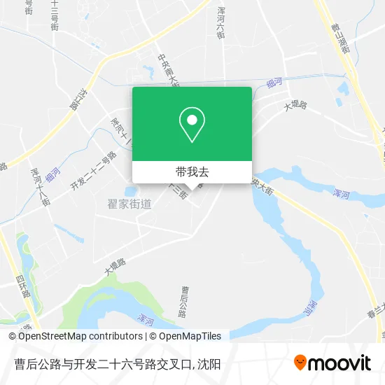 曹后公路与开发二十六号路交叉口地图