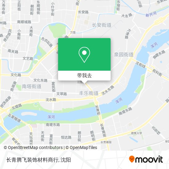 长青腾飞装饰材料商行地图