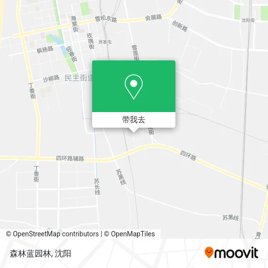 森林蓝园林地图