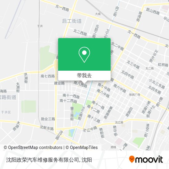 沈阳政荣汽车维修服务有限公司地图