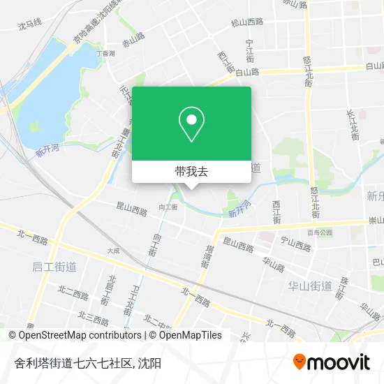 舍利塔街道七六七社区地图