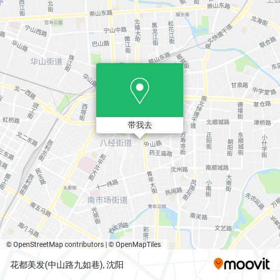 花都美发(中山路九如巷)地图