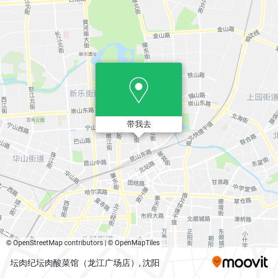 坛肉纪坛肉酸菜馆（龙江广场店）地图