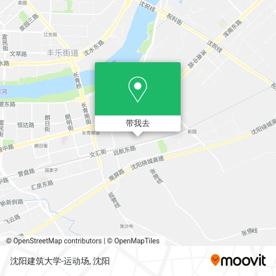 沈阳建筑大学-运动场地图