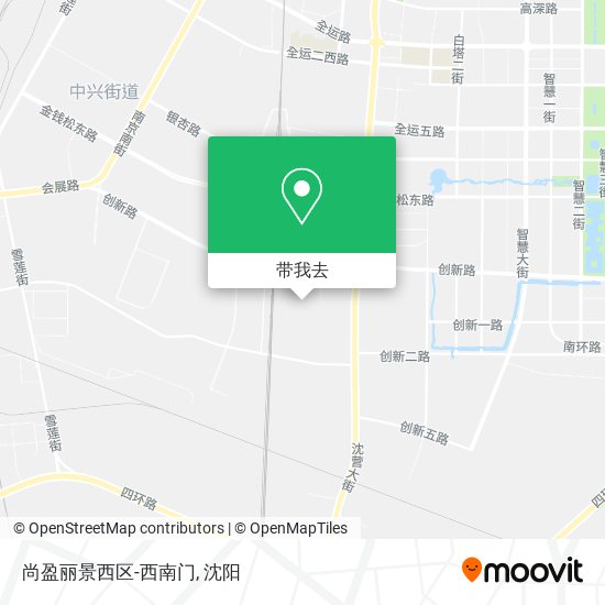 尚盈丽景西区-西南门地图