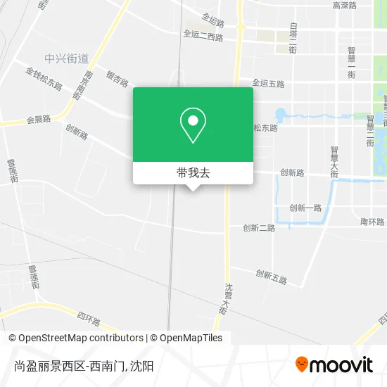 尚盈丽景西区-西南门地图