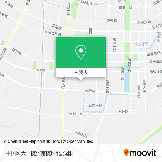 中国医大一院浑南院区北地图