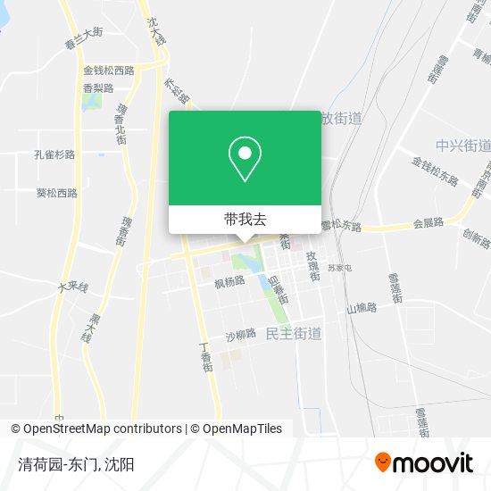 清荷园-东门地图
