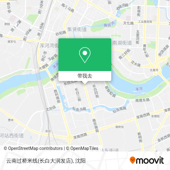 云南过桥米线(长白大润发店)地图