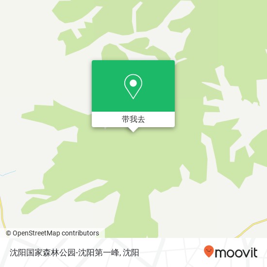 沈阳国家森林公园-沈阳第一峰地图