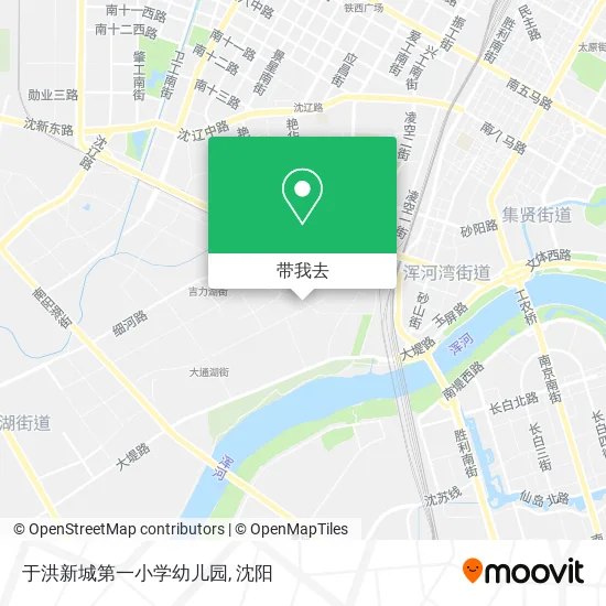 于洪新城第一小学幼儿园地图
