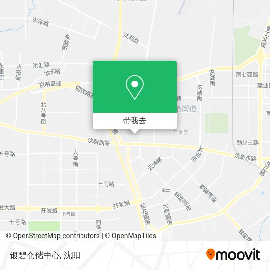 银碧仓储中心地图