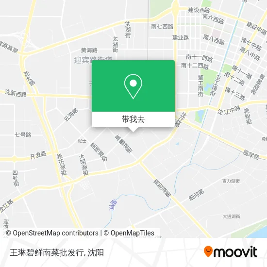 王琳碧鲜南菜批发行地图
