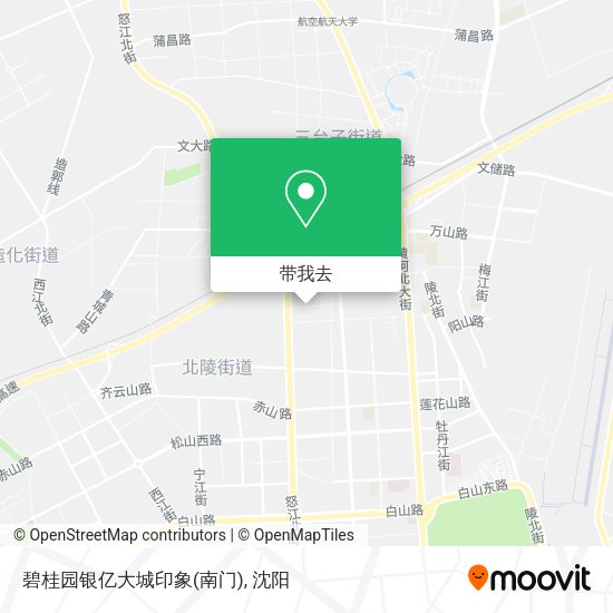 碧桂园银亿大城印象(南门)地图