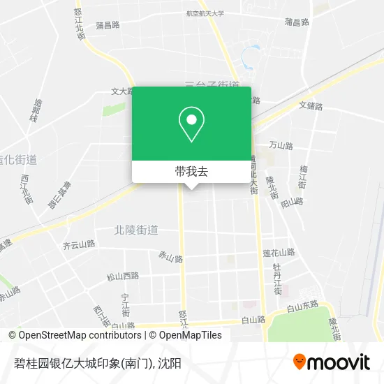 碧桂园银亿大城印象(南门)地图