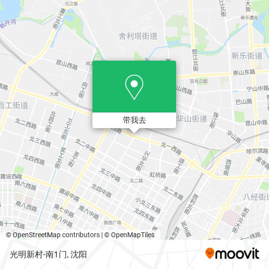 光明新村-南1门地图