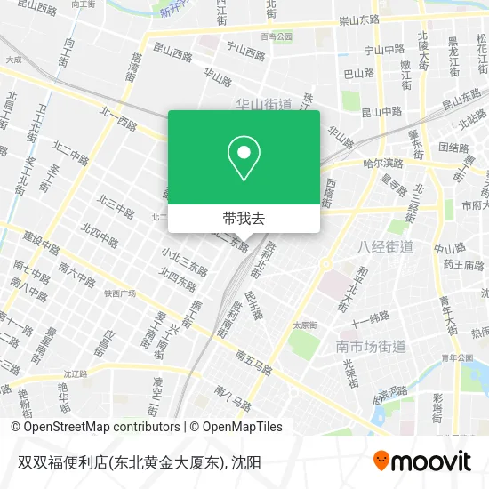 双双福便利店(东北黄金大厦东)地图