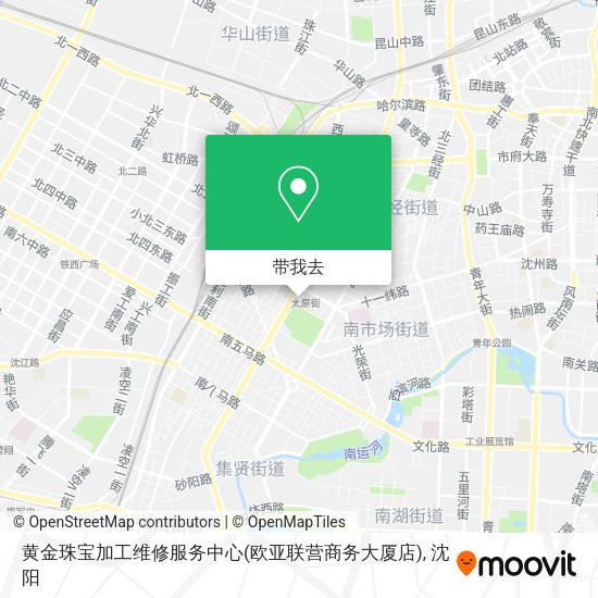 黄金珠宝加工维修服务中心(欧亚联营商务大厦店)地图