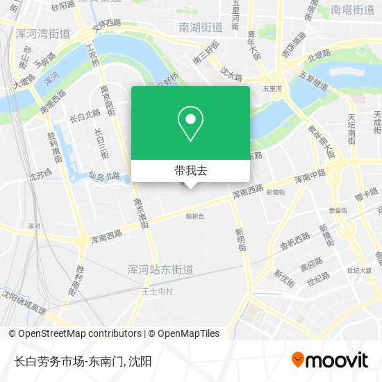 长白劳务市场-东南门地图