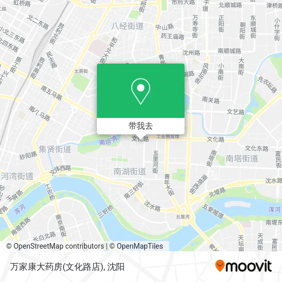 万家康大药房(文化路店)地图