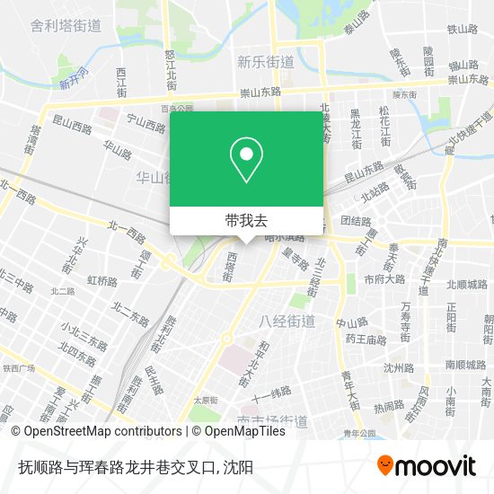 抚顺路与珲春路龙井巷交叉口地图