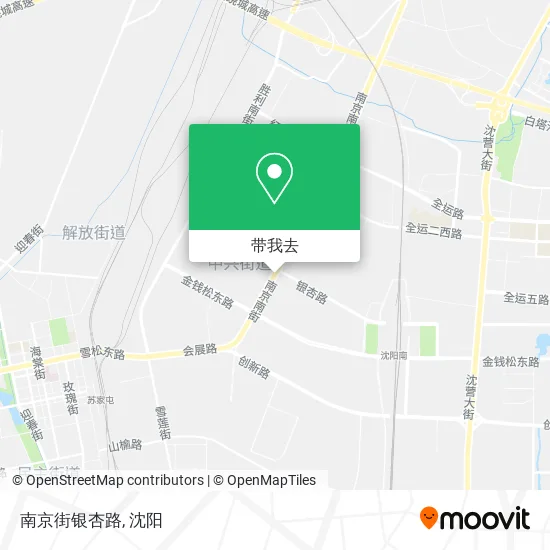 南京街银杏路地图