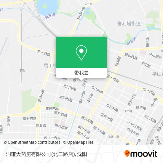 润谦大药房有限公司(北二路店)地图