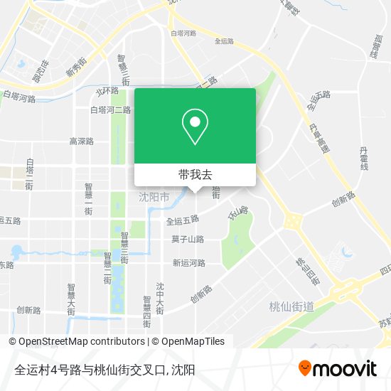 全运村4号路与桃仙街交叉口地图