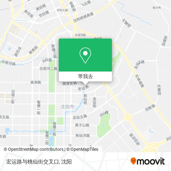宏运路与桃仙街交叉口地图