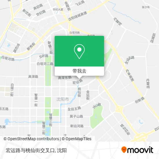 宏运路与桃仙街交叉口地图