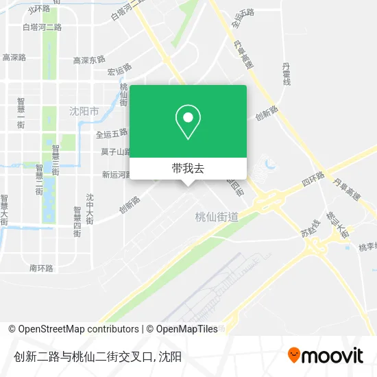 创新二路与桃仙二街交叉口地图