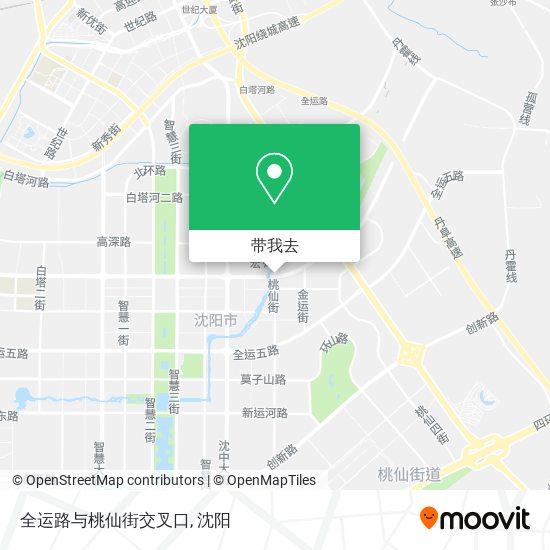 全运路与桃仙街交叉口地图