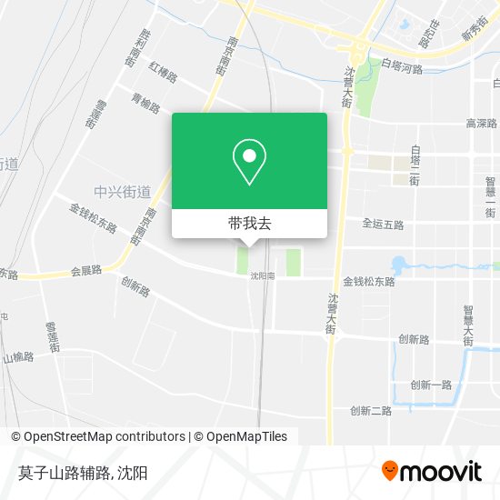 莫子山路辅路地图