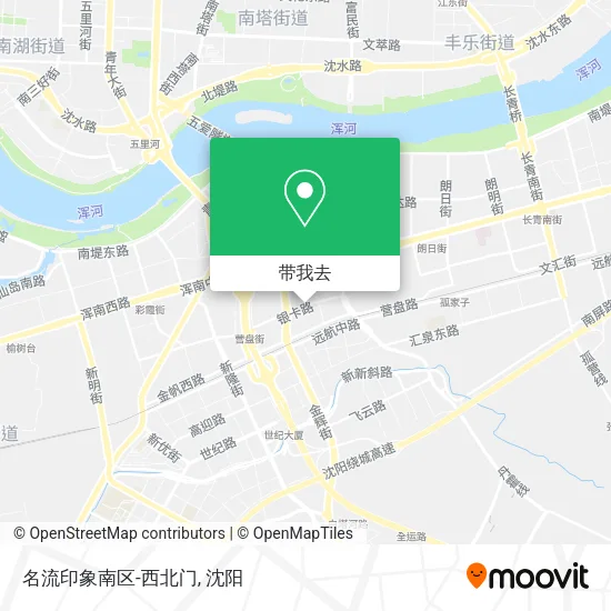 名流印象南区-西北门地图