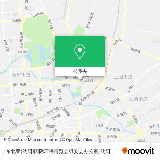 东北亚(沈阳)国际环保博览会组委会办公室地图