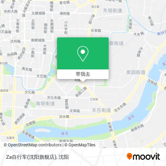 Za自行车(沈阳旗舰店)地图