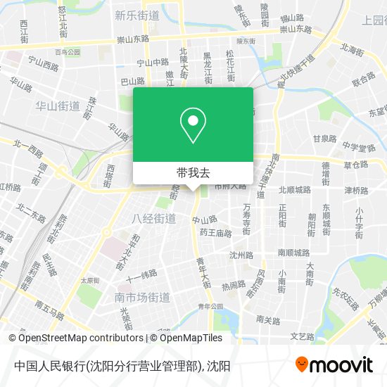 中国人民银行(沈阳分行营业管理部)地图