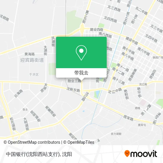 中国银行(沈阳西站支行)地图