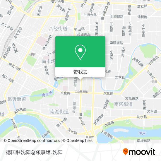 德国驻沈阳总领事馆地图