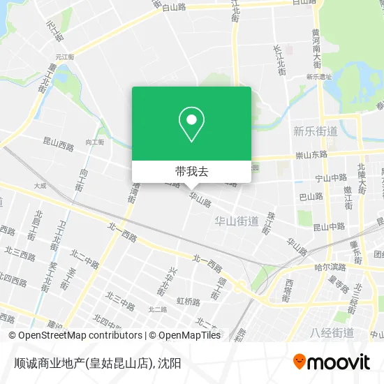 顺诚商业地产(皇姑昆山店)地图