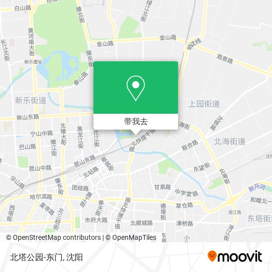 北塔公园-东门地图