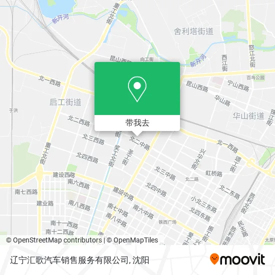 辽宁汇歌汽车销售服务有限公司地图