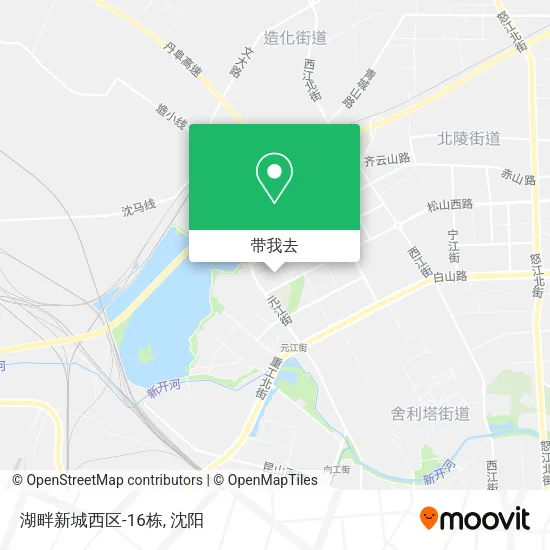 湖畔新城西区-16栋地图