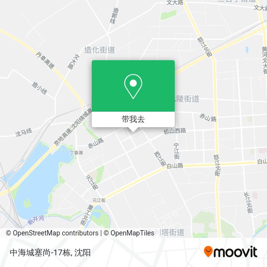 中海城塞尚-17栋地图