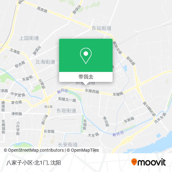 八家子小区-北1门地图