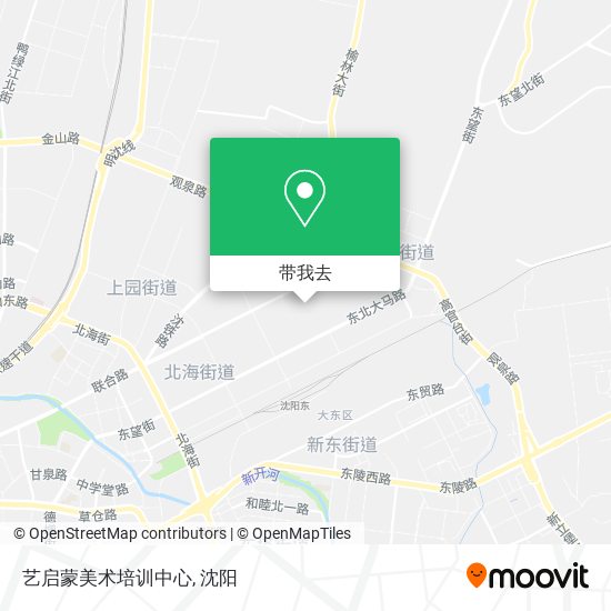 艺启蒙美术培训中心地图