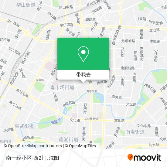 南一经小区-西2门地图